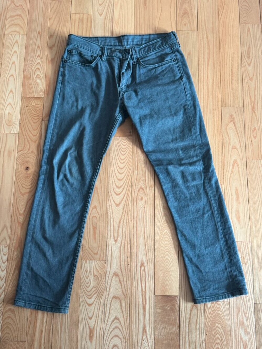 Levi's 511 Slim Fit Jeans Mens 34x32 Grey Wash Stretch Denim 5-Pocket Pants